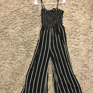 Billabong black and white jumpsuit.